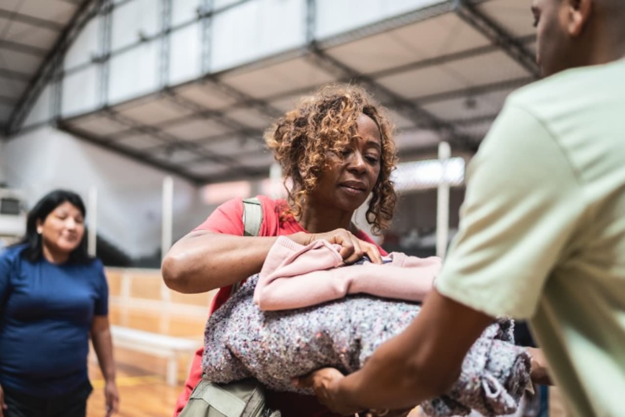Aid Distribution for Typhoon Affectees